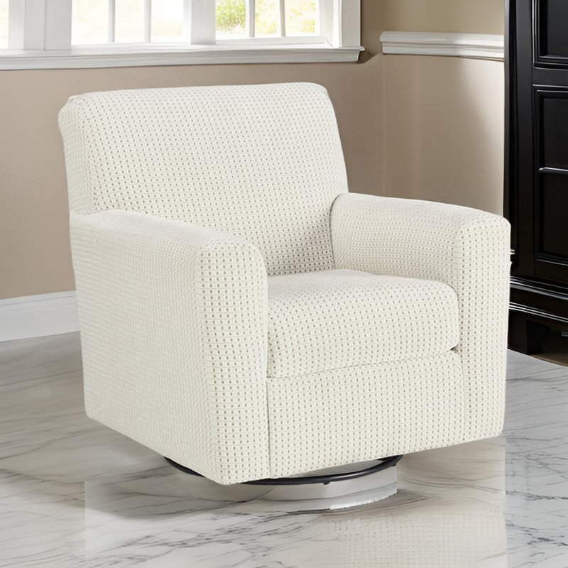 Kiata Upholstered Swivel Club Chair