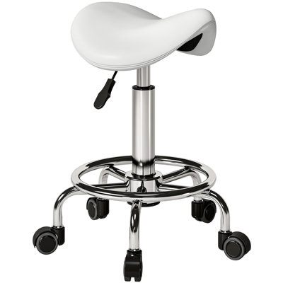 Adjustable Height Ergonomic Stool with Footrest