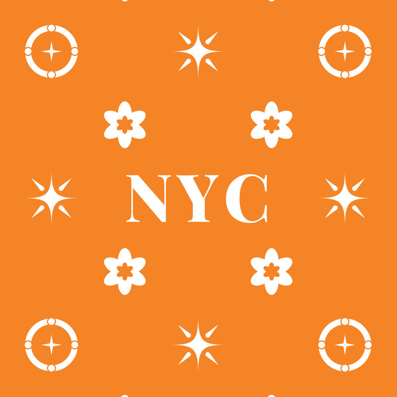 Coussin en coton New York Basketball, New York blanc orange bleu, Oreiller en sergé de polyester, 14 pouces x 14 pouces