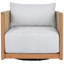 Chaise de patio pivotante en teck Marina
