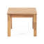 Table d'appoint en bois de style minimaliste moderne, l 19,81 po x P 15 po, brun, table chic à assembler, conception à lattes fermées, 15 po, requis