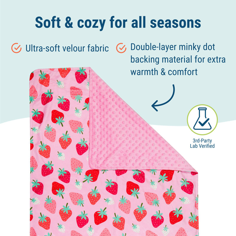 Couverture pour bébé Wildkin, Timbre, fraises