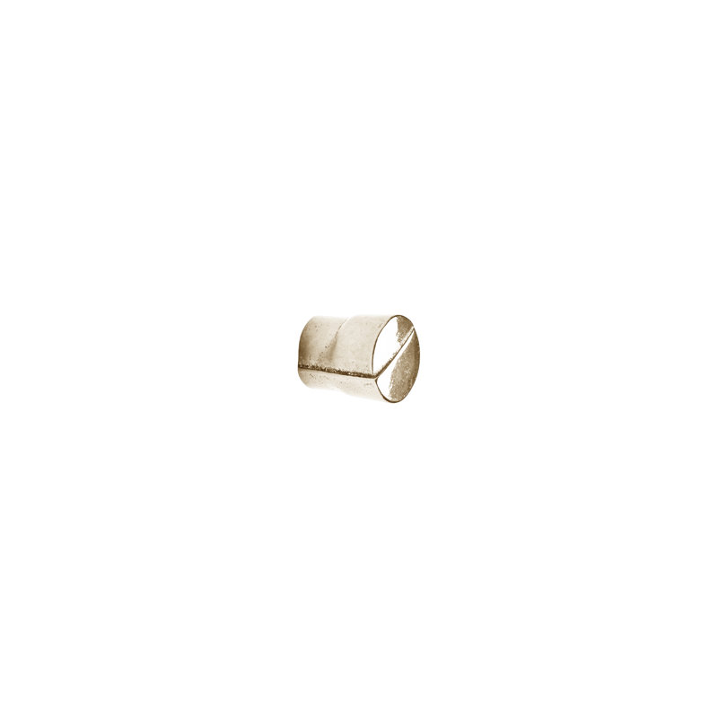 Shift 0.63 in. Cylindrical Knob, White Bronze Light