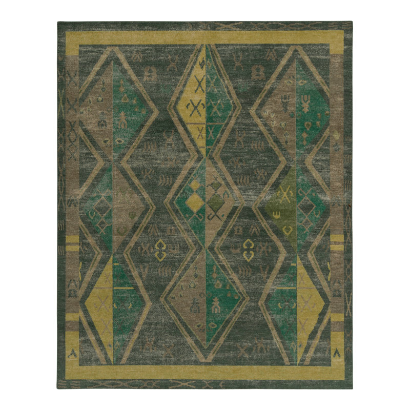 One-of-a-Kind Rectangle 8’1” X 10’ Hand Knotted Area Rug, Rectangle 8’1” x 10’