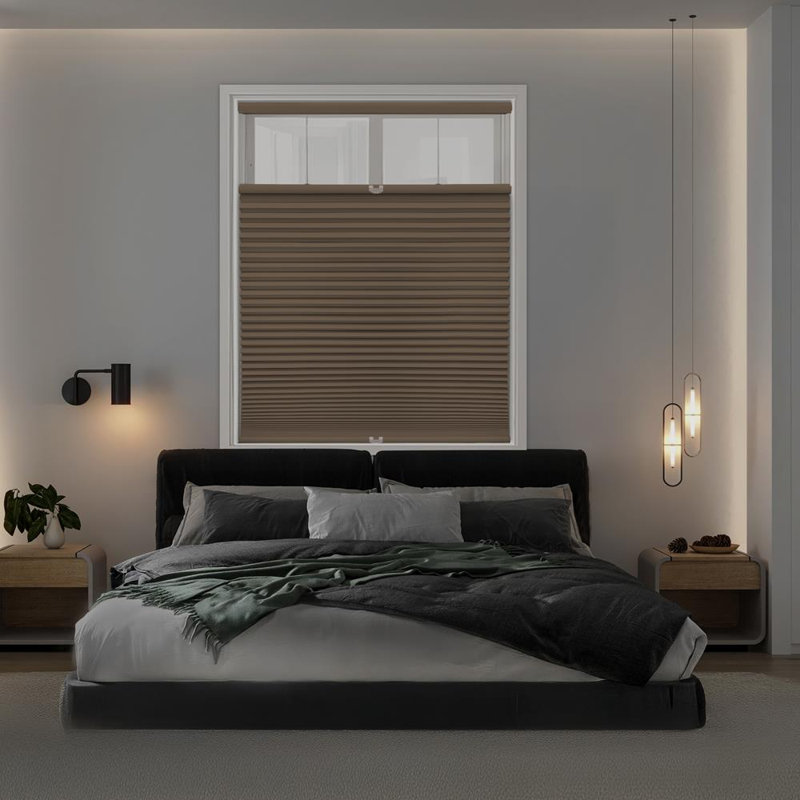 Blackout Top Down Bottom Up Cellular Shade, Latte, 69" W x 72" L