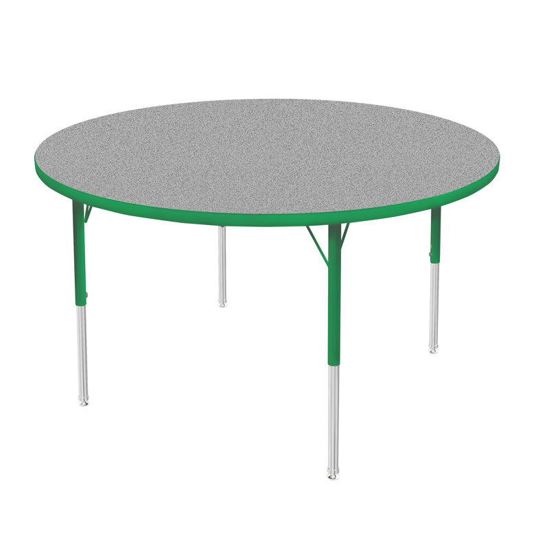 Table d'activité ronde à hauteur réglable Marco MG Series, H 30 po x L 42 po x l 42 po, Cerisier sauvage