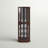 Schmidt Wood/Glass Lighted Corner Curio Cabinet 72" H-841113117