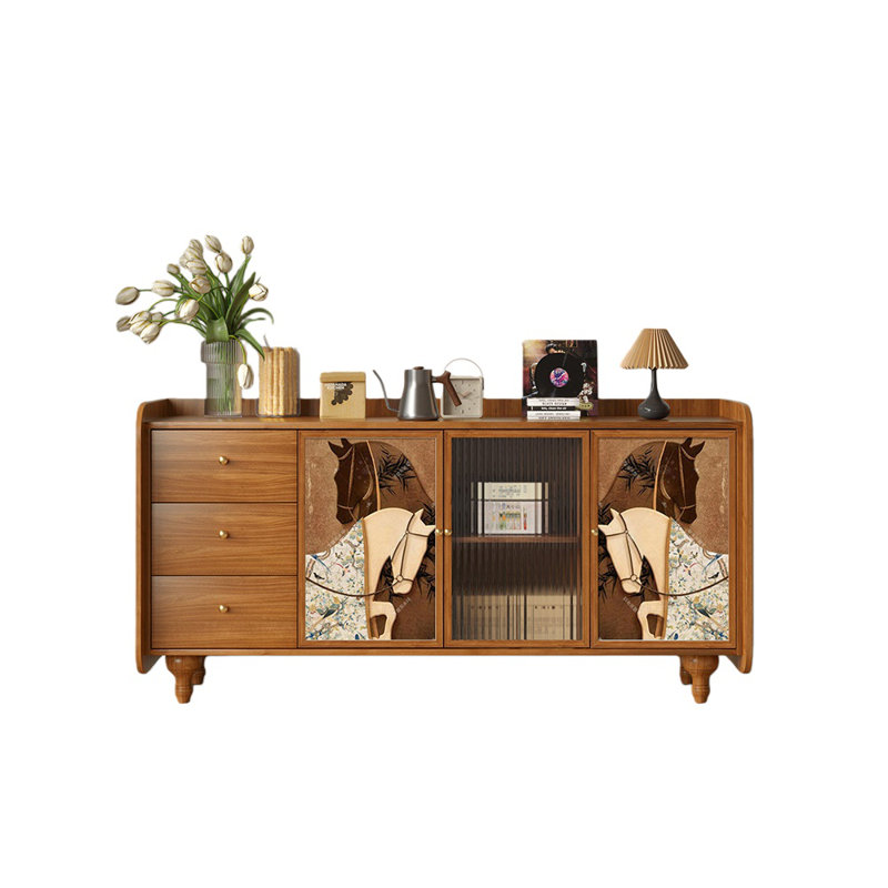 Nouveau buffet en noyer de style chinois