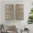 Two-tone 2-piece Wood Panel Wall Decor Set
