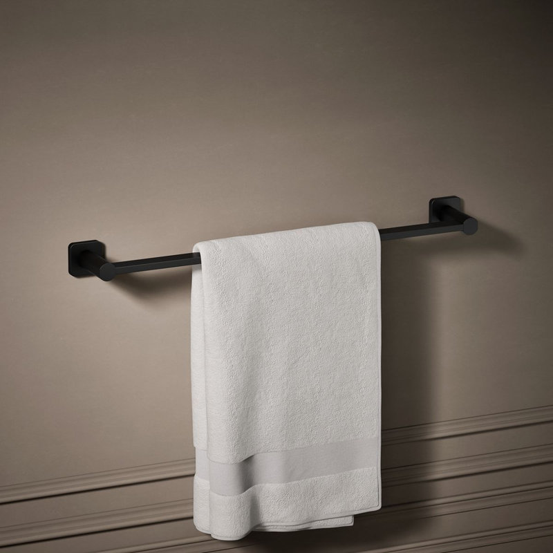 Parallel Towel Bar, Matte Black, 24"W