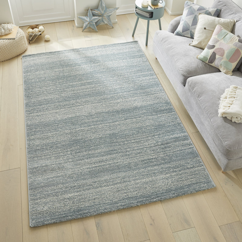 Plush Aqua Area Rug, Rectangle 200 x 290 cm
