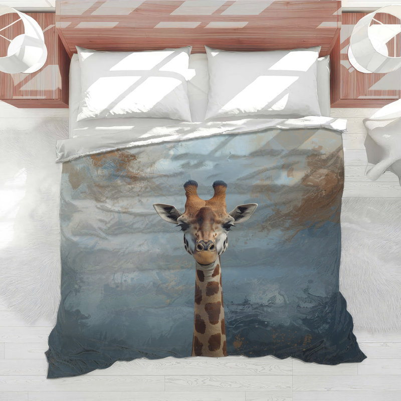 Édredon abstrait girafe, Simple extra long