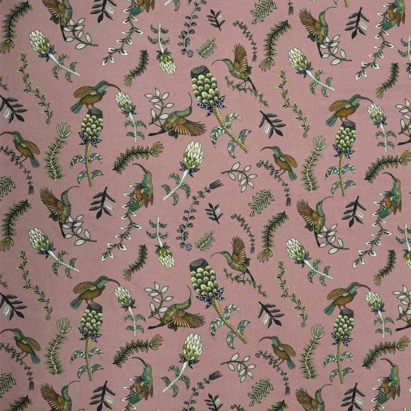 Protea Garden Linen Fabric, Magnolia