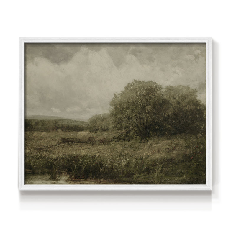 Paysages rétro-DCCX-III-impression encadrée, H 8 po x l 10 po, Blanc