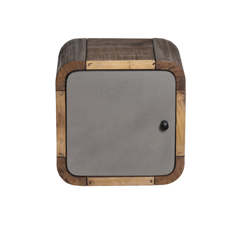 Trevon Square Pine Solid Wood Cube Shelf