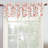 Carriere Floral Semi-Sheer Rod Pocket Kitchen Curtain Set