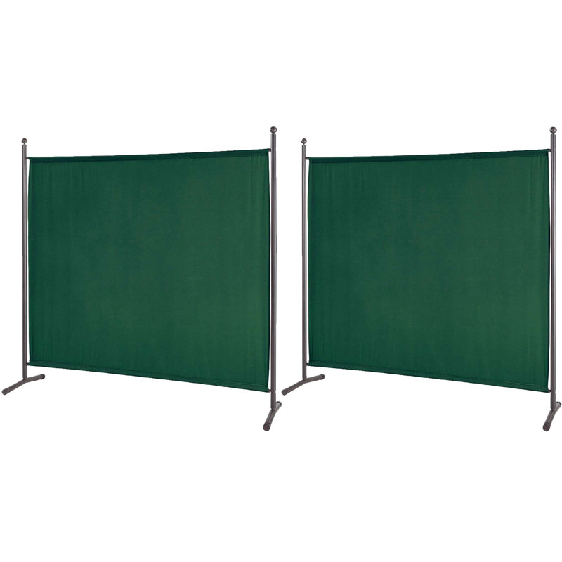 178cm H Single Panel Room Divider, Green, 178cm H x 178cm W x 3.4 cm D