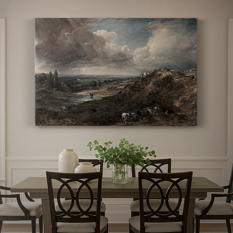 Branch Branch Pond, Hampstead Heath-John Constable-Gallery, toile tendue-c. 1824 - 1828, 32 x 48