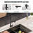 Double-Head Stainless Steel Kitchen Faucet With Pull-Down Nozzle, Single Handle High-Pressure Kitchen Sink Faucet-113377776