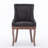 Bronze Nail Head Upholstered Side Dining Chair-1225742223