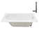60" x 32" Acrylic Soaking Drop-In Bathtub, Drain Included