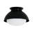 1 - Light Dome Shape Bowl Globe Glass Single Semi Ceiling Light