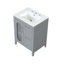 Meuble-lavabo 24 po avec lavabo, meuble-lavabo avec 2 tiroirs et porte, tablette réglable-463266664