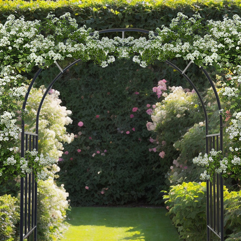 Tonnelle de jardin à treillis en fer