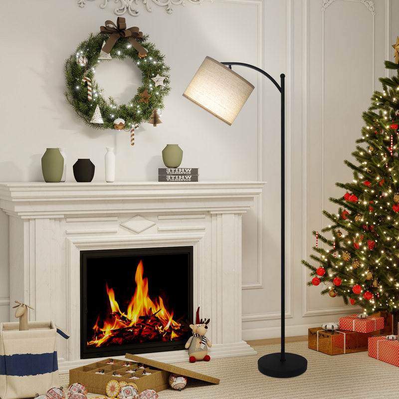 Starkisha 160cm Polished LED Arched Floor Lamp with USB