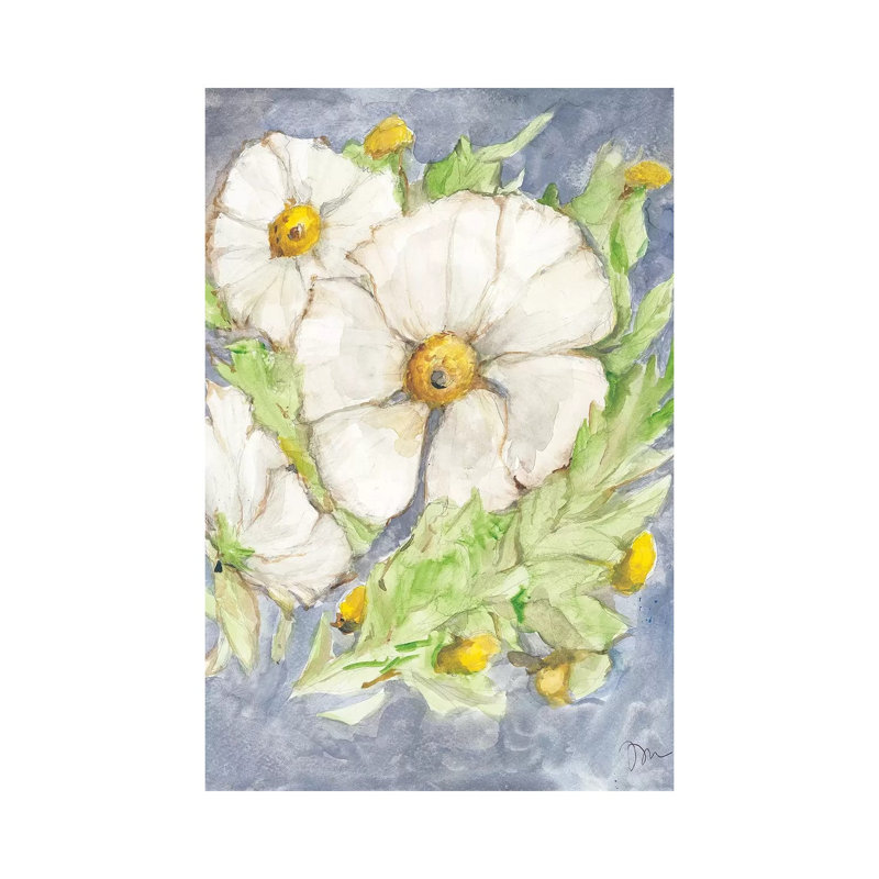 Mitilija Poppies 1 Piece Wrapped Canvas Painting, 20.32 cm H x 30.48 cm W