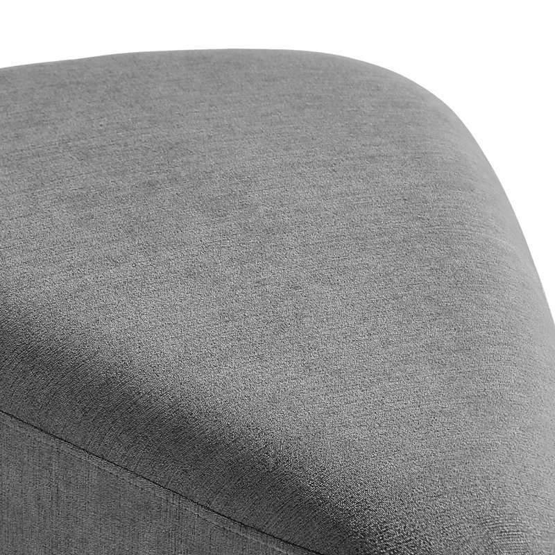 Adna 67.8Cm Wide Triangle Footstool Ottoman, Grey