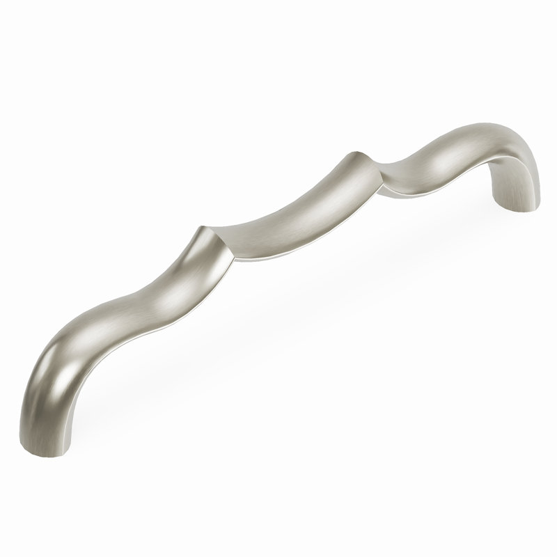 Poignée à poignée de la collection Trellis - Poignée d'armoire 5-1 / 16 po nickel satiné - Quincaillerie traditionnelle pour tiroirs et armoires