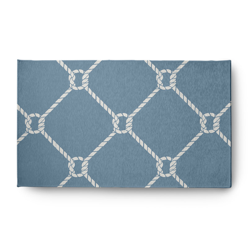 Strissel Chenille Geometric Indoor / Outdoor Rug, Rectangle 3' x 5'