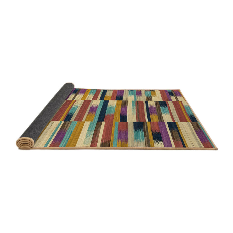 Tapis multicolore à motif abstrait Milanii, Rond 5 pi