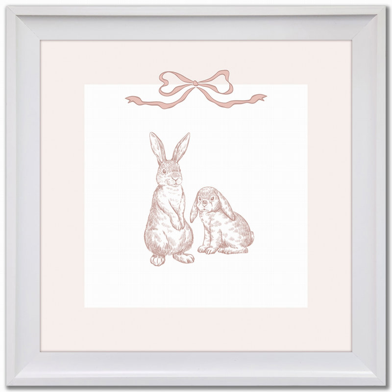 Bunny Pair 2 Canvas Wall Art