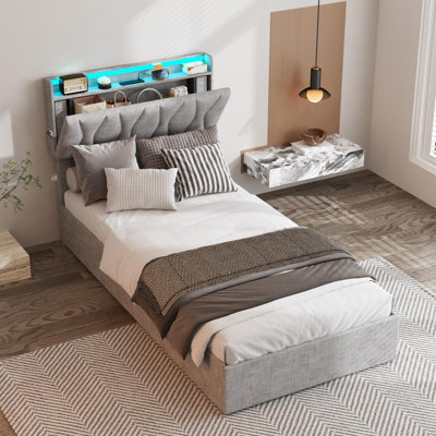 Lit plateforme tapissier Helmgard