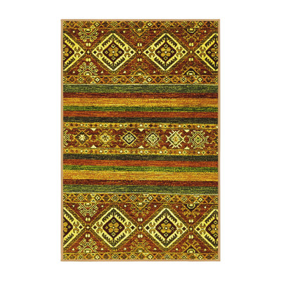 Washable Abstract Indoor Rug