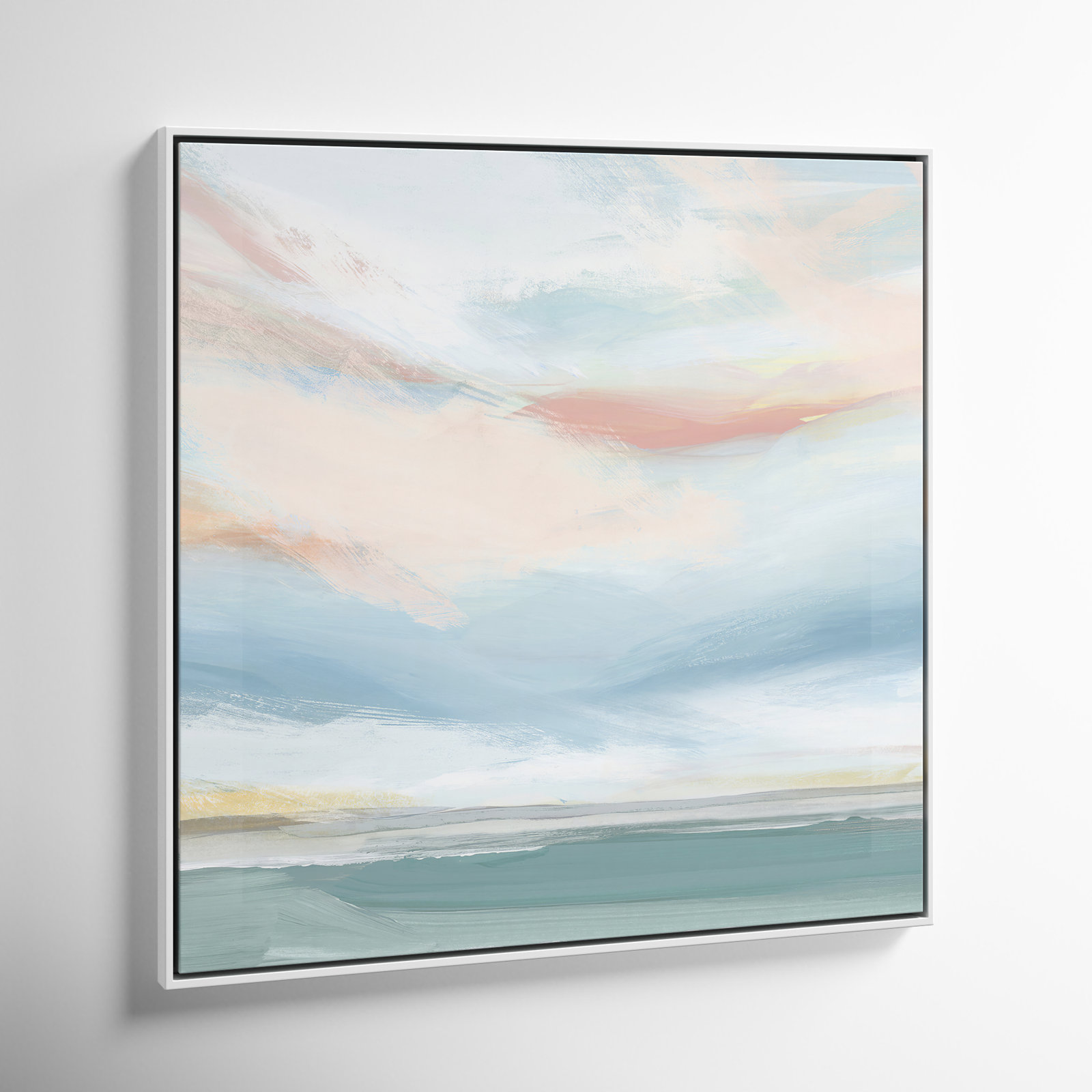 Delphi "Sweetness I" Painting by Isabelle Z, 46.5" H x 46.5" W x 2" D, White Framed Canvas