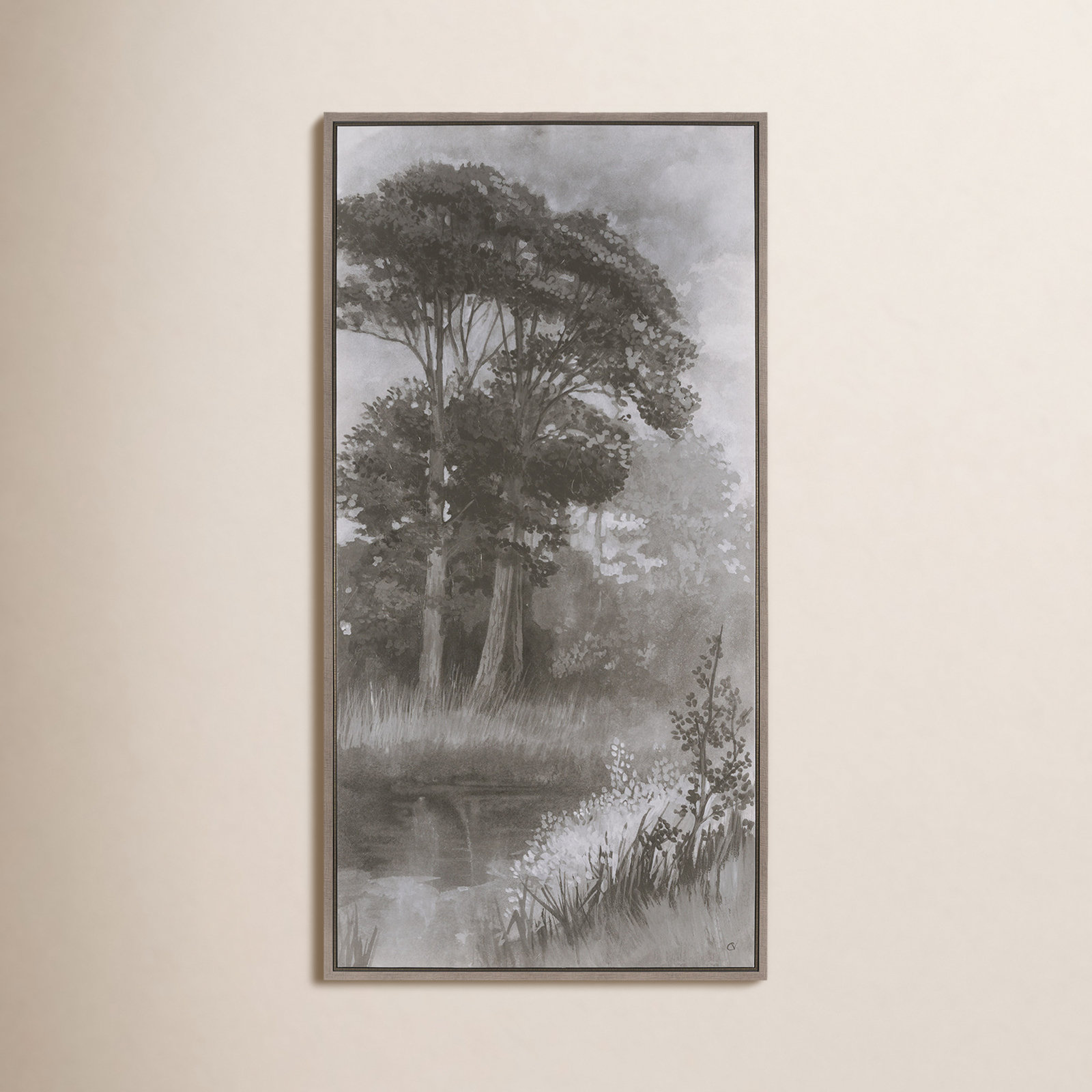 Forest Morning II By  Studio A Hand Embellished Textured Framed Canvas, Forest Morning I