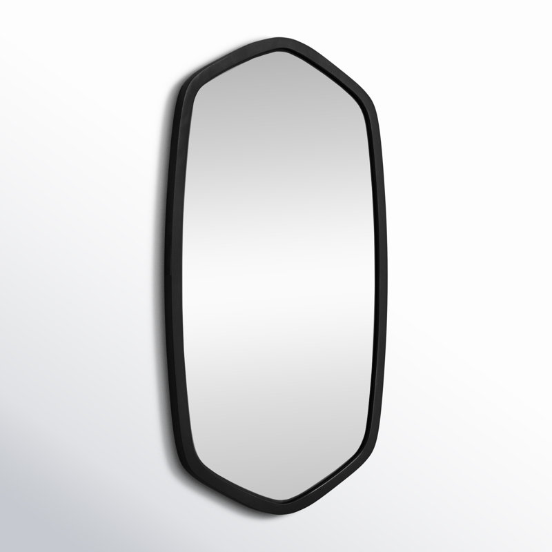Miroir d'appoint Glover, H 36 po x l 20 po, Noir, Verticale