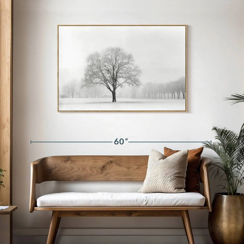 Debout seul, Cadre flottant en bois naturel, 43 po x 29 po