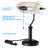 Fallon Vintage Bankers Lamp with Pull Chain Switch Traditional Amber Glass Shade Table Lamp