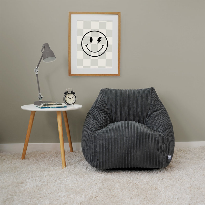 rucomfy Beanbags Big Kids Snuggle Chair - Large Corduroy Armchair for Kids & Teenagers - Home Furniture Living Room or Bedroom Seating - Machine Washable