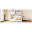 Lit de jour simple en bois avec lit gigogne simple, armoire et tablette tout-en-un-66681243