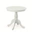 Table de salle à manger ronde classique blanche de 30 pouces avec base piédestal compacte-1297016806-1212834664