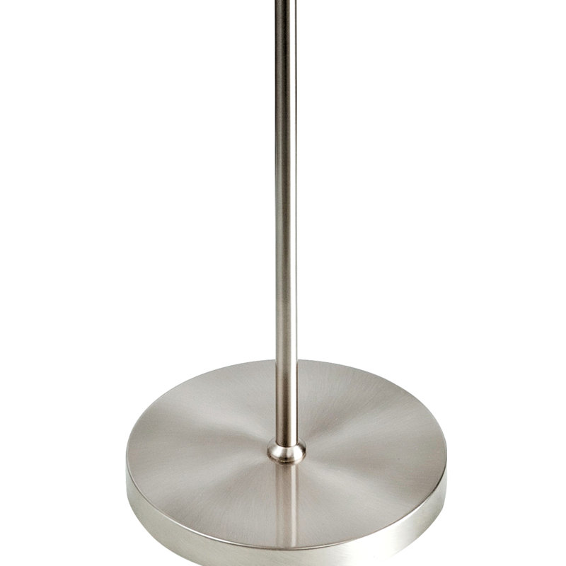Vogue 160cm Traditional Floor Lamp, Brushed Steel