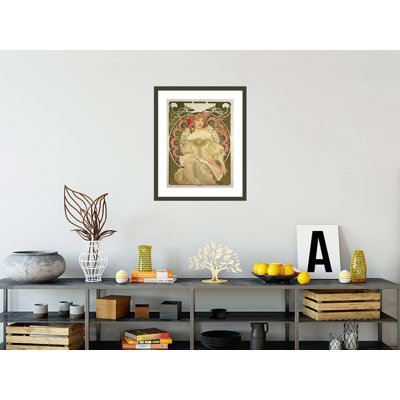 «Rêverie (1897/98)» par Alphonse Mucha, impression giclée encadrée