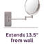 Miroir de maquillage mural 8 "