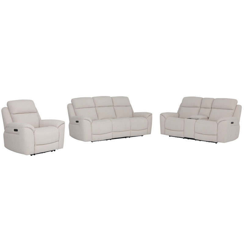 Causeuse et fauteuil inclinable électrique Minnis, Os Lenox