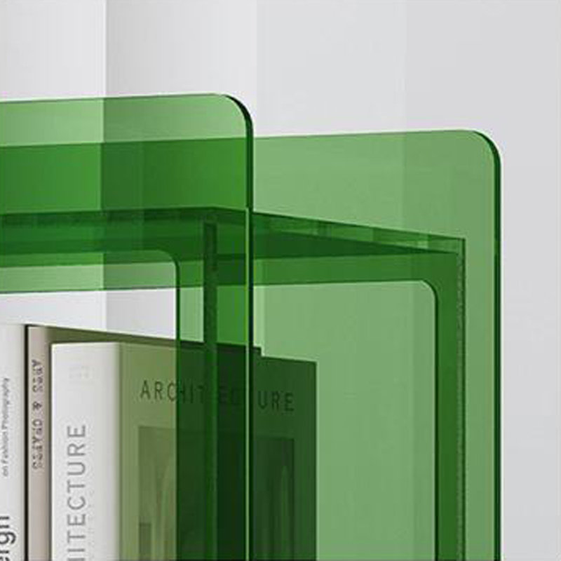 Modern simple display bookcase with door, Gray